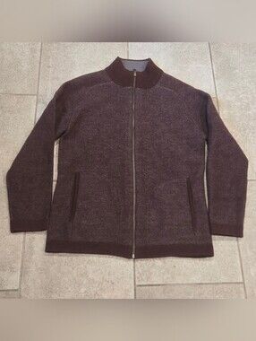 Vtg Patagonia Full-Zip Wool Blend Sweater Wmn Sz S